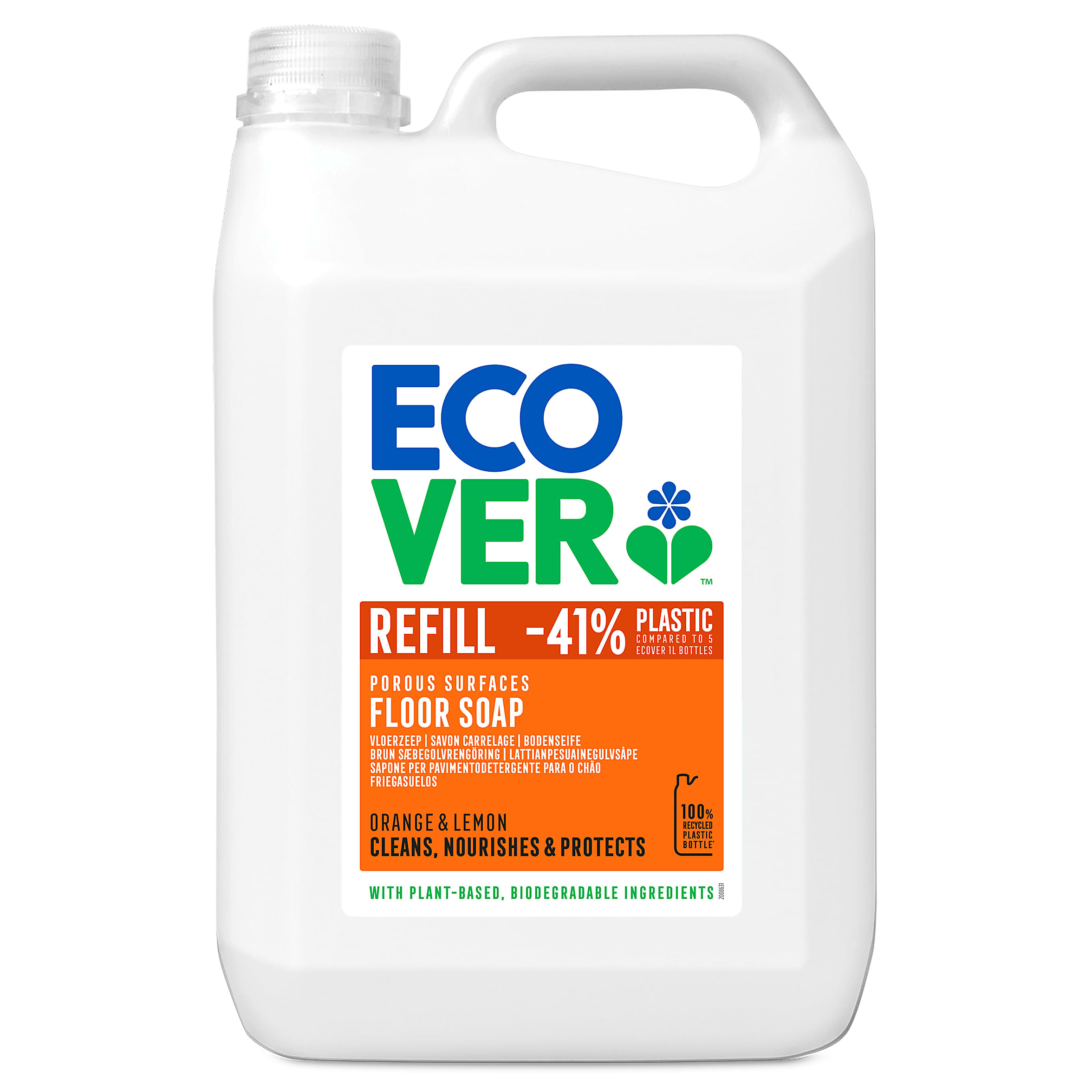 Voeding Versnipperd Huiskamer Vloerzeep 5 Liter | Ecoverdirect shop NL